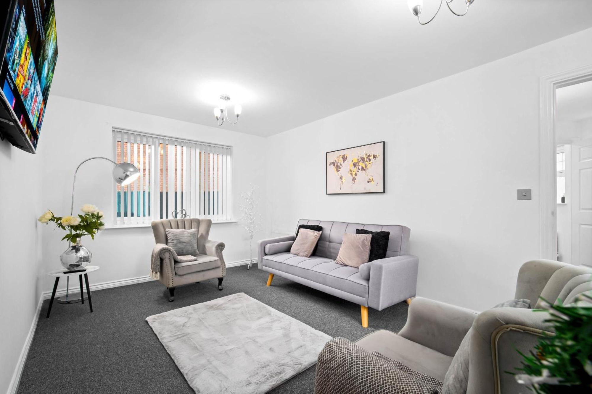 Harmony House 3 Bedroom New Build For Families, Contractors, Black Country Museum Sleeps 6 提普顿 外观 照片